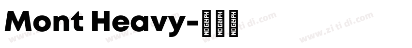 Mont Heavy字体转换